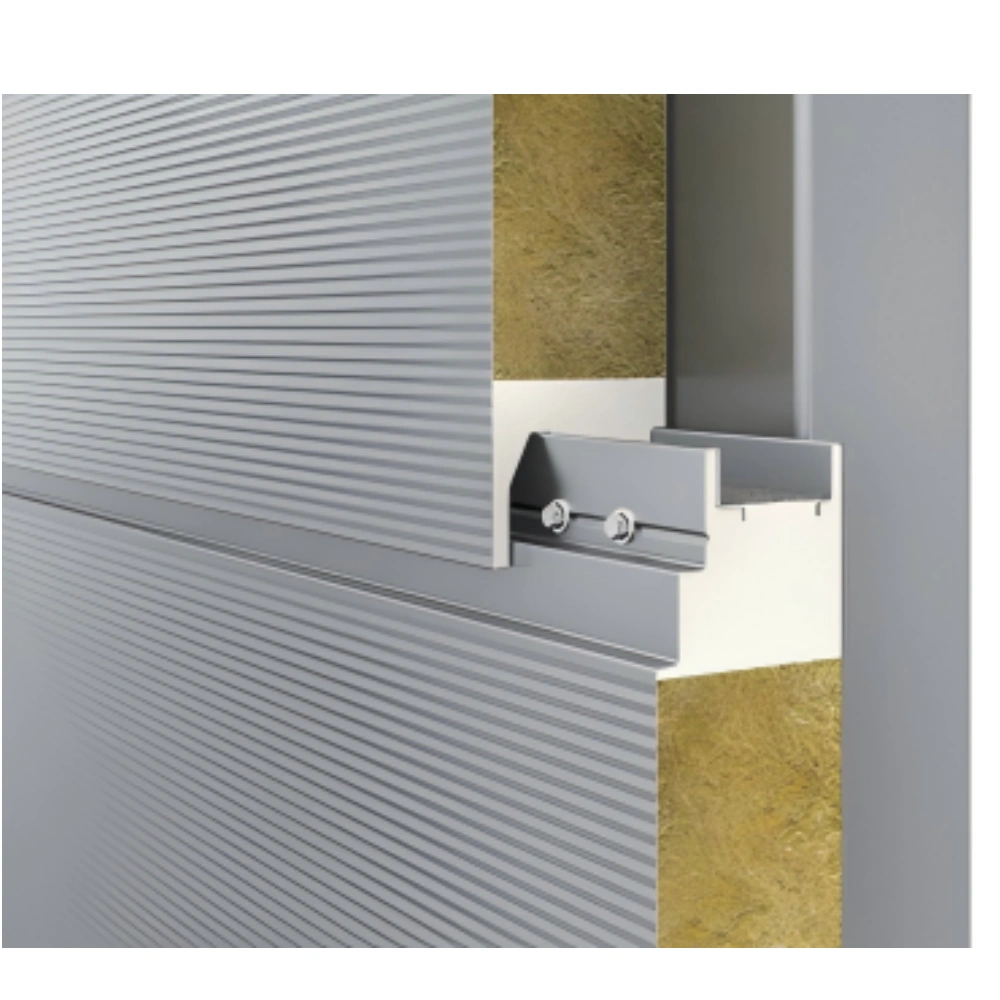 Fire Rated Rock Wool Sandwich Panel with PU Side Sealing