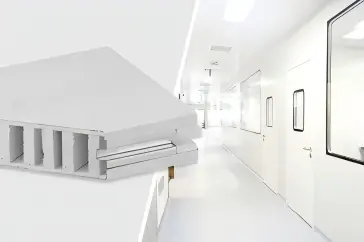 Hollow Glass-Magnesium Cleanroom Panels