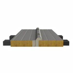 Panel sándwich metálico impermeable con aislamiento térmico para tejados