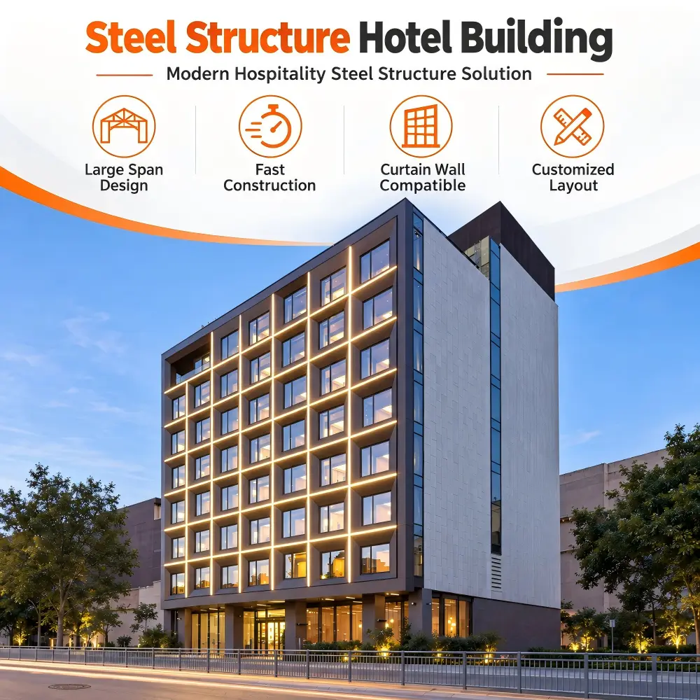 steel structure hotel building